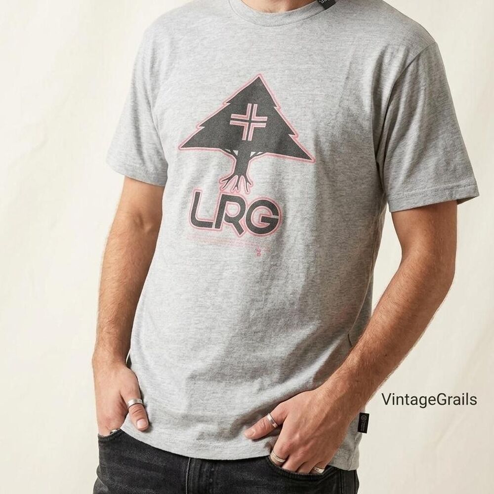 LRG Men's Grey T-shirt